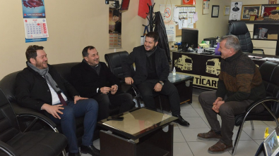 Başkan Talay #Gönül Belediyeciliği Trakya Buluşması için ilçemize gelen Tekirdağ #Süleymanpaşa Belediye Başkanımız Cüneyt Yüksel ile birlikte esnaf ve vatandaşlarımızı ziyaret edip hasbihal etti