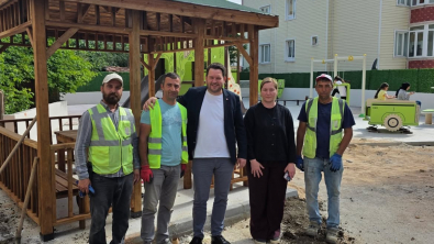 Saklı Bahçe Parkımızda çalışmalarımızı Fen İşleri Müdürümüz ile birlikte yerinde inceledik.
