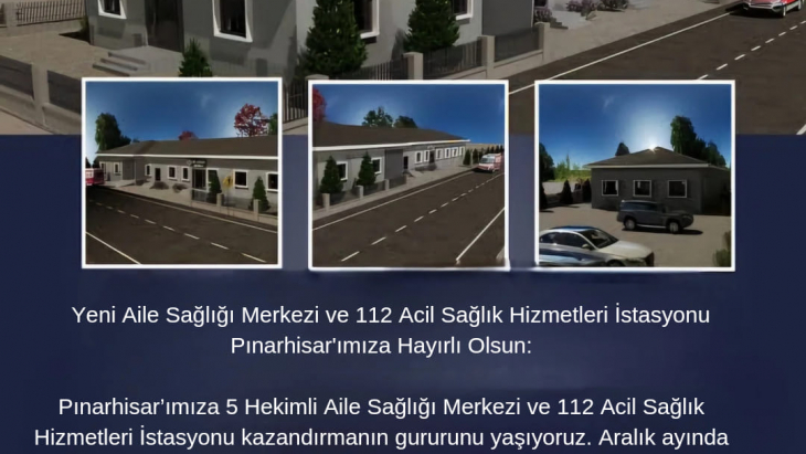 Pınarhisar’a kazandırılan modern sağlık merkezi, hizmet kalitesinde yeni bir çağ başlatıyor.